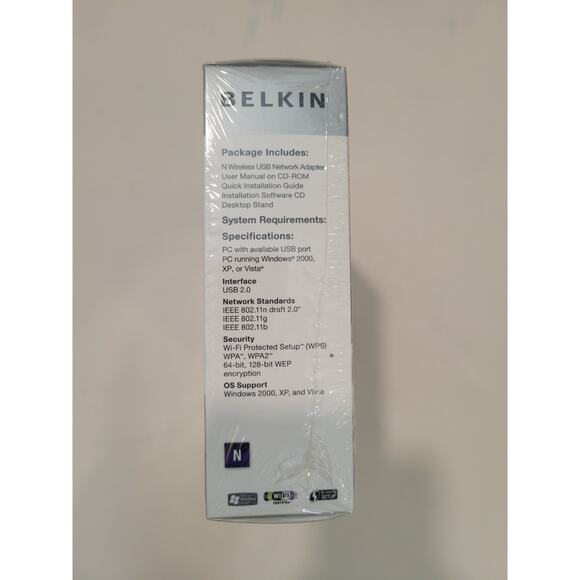 BELKIN N Wireless USB Adapter Enhanced Speed & Coverage P58560- C F5D8053 - Picture 5 of 6